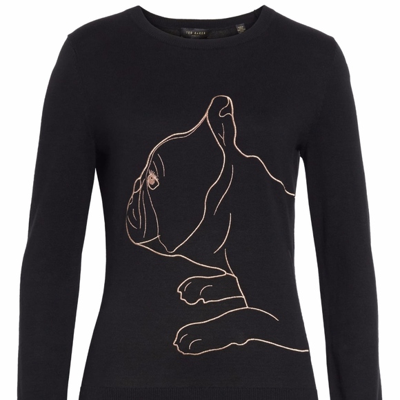 NWT $175 TED BAKER LONDON Cotton Fairy Tale Sweater in size Ted Baker 0! - Picture 2 of 6